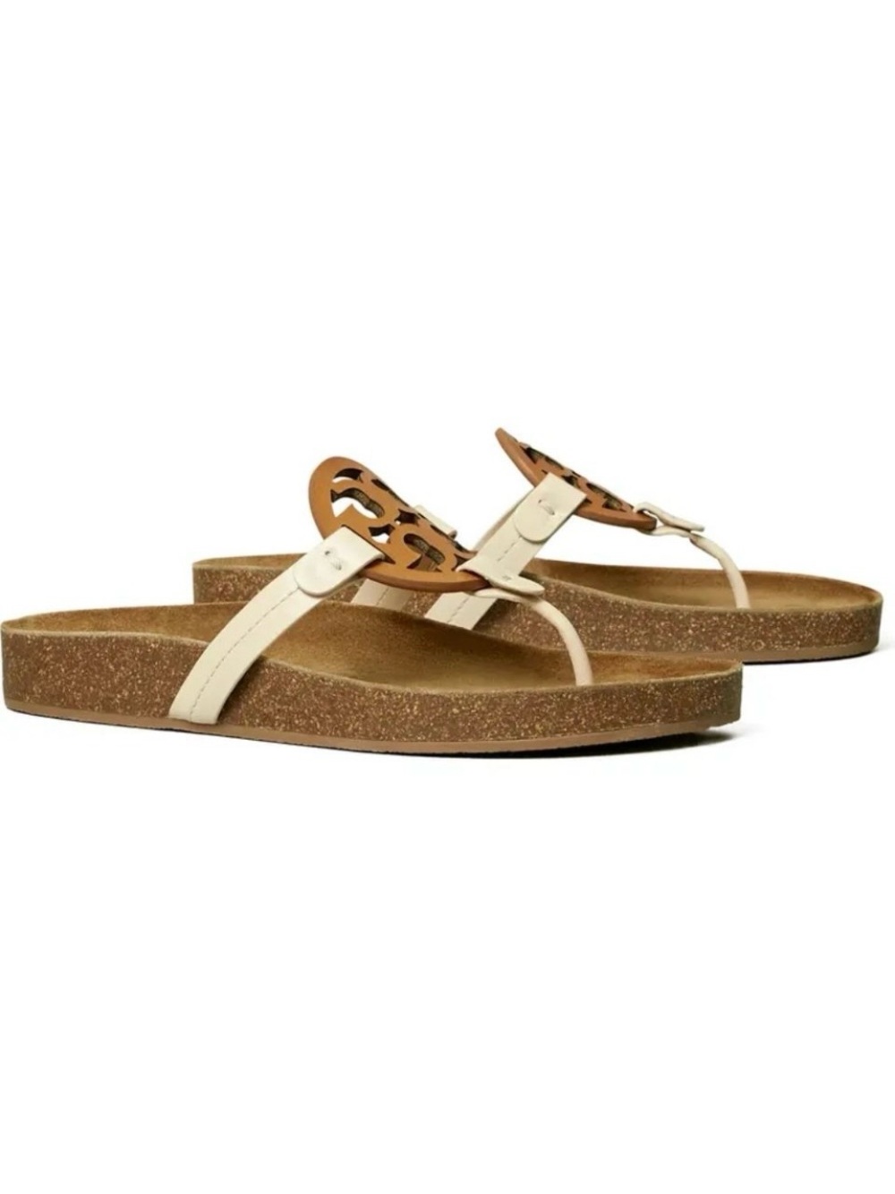 Tory Burch Miller Cloud Leather Cork sandals Women’s Size 9